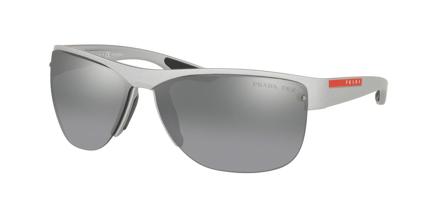 Prada Linea Rossa ACTIVE PS17US Pillow Sunglasses  4499R1-DK METALLIZED GREY RUBBER 68-10-130 - Color Map grey