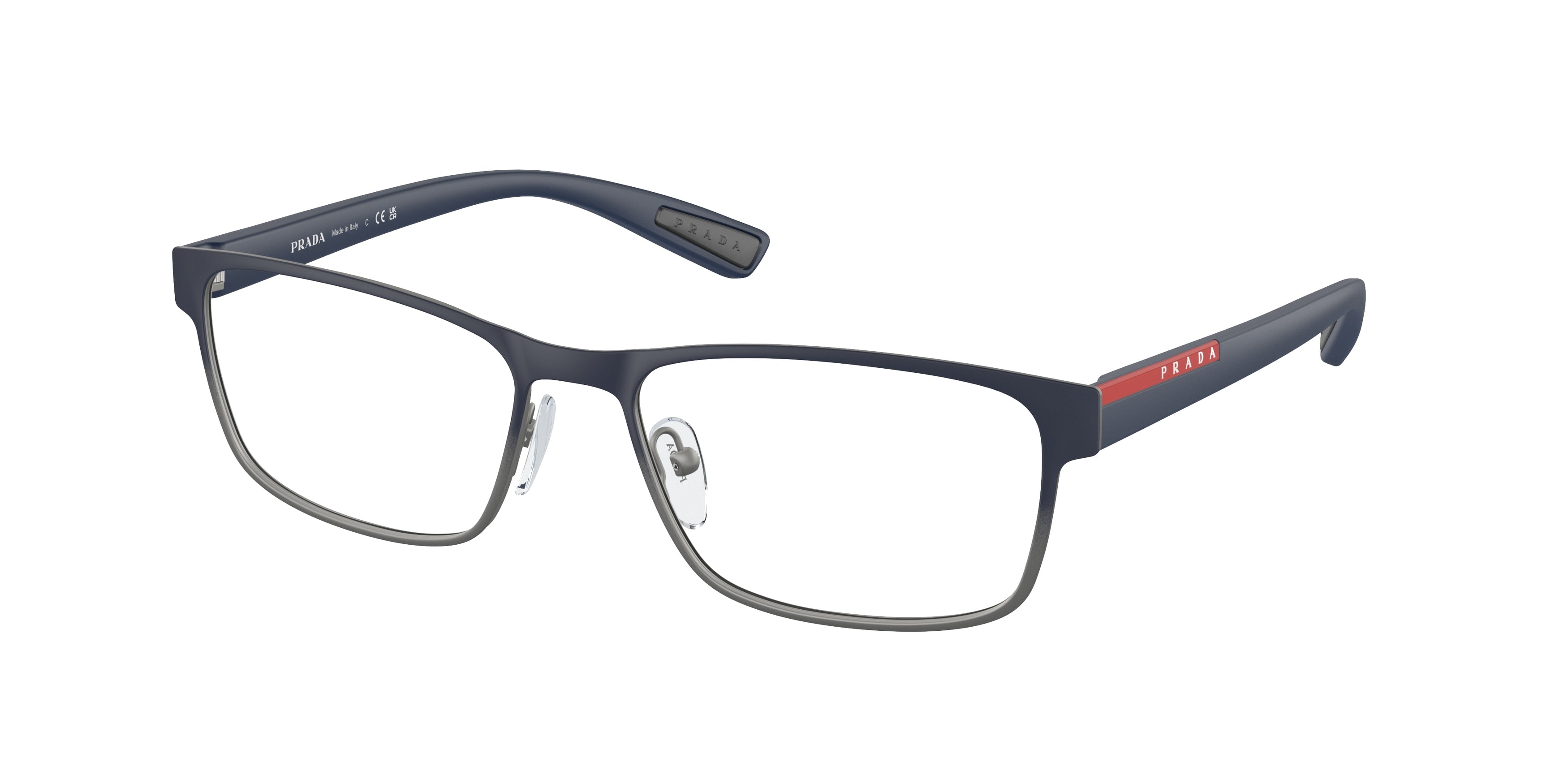 Prada Linea Rossa LIFESTYLE PS50GV Rectangle Eyeglasses  U6T1O1-Blue Gradient 55-140-17 - Color Map Blue