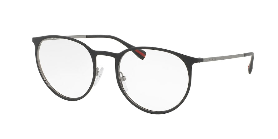 Prada Linea Rossa PS50HV Phantos Eyeglasses  DG01O1-TOP BLACK RUBBER/GUNMETAL 50-19-140 - Color Map black