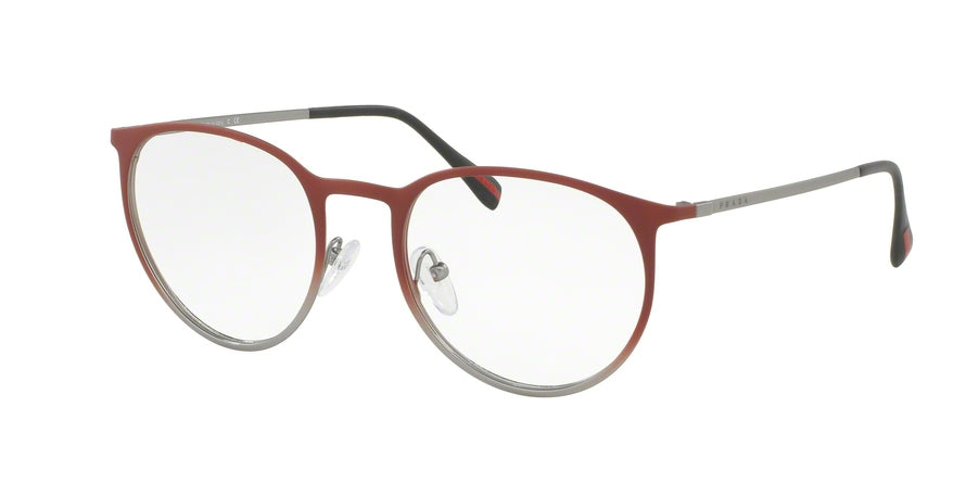 Prada Linea Rossa PS50HV Phantos Eyeglasses  U6V1O1-TOP BORDEAUX GRADIENT/GUNMETAL 50-19-140 - Color Map bordeaux