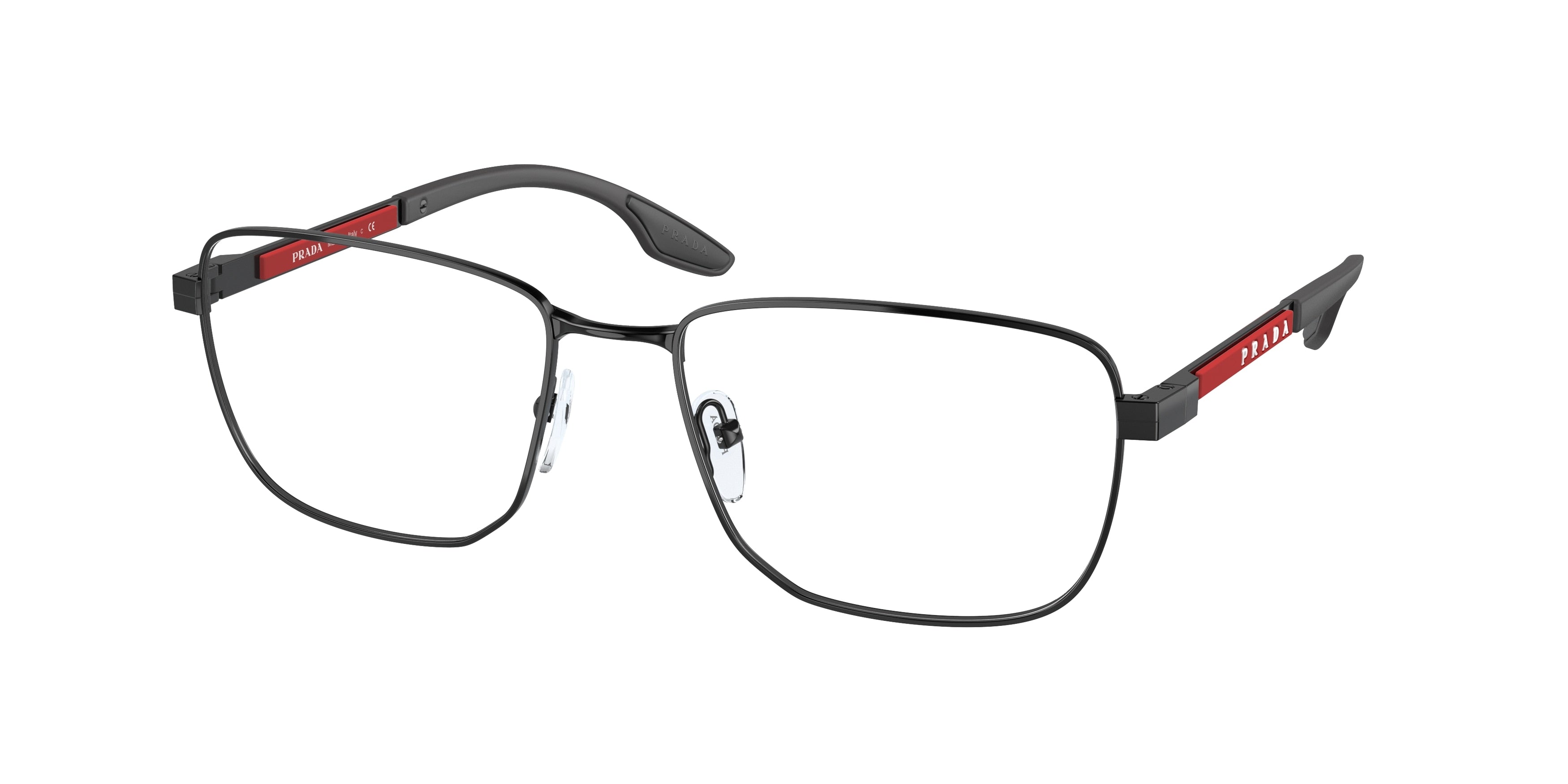 Prada Linea Rossa PS50OV Pillow Eyeglasses  1AB1O1-Black 56-140-18 - Color Map Black