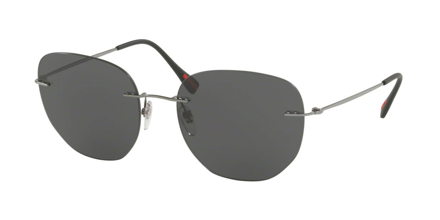 Prada Linea Rossa PS50TS Irregular Sunglasses  5AV5S0-GUNMETAL 57-18-140 - Color Map gunmetal
