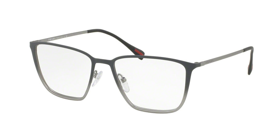 Prada Linea Rossa PS51HV Square Eyeglasses  U6U1O1-TOP GREY GRADIENT/GUNMTEAL 54-17-140 - Color Map grey