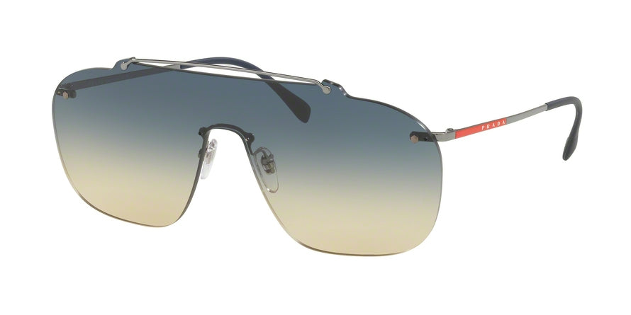 Prada Linea Rossa LIFESTYLE PS51TS Rectangle Sunglasses  5AV131-GUNMTAL 37-137-145 - Color Map gunmetal