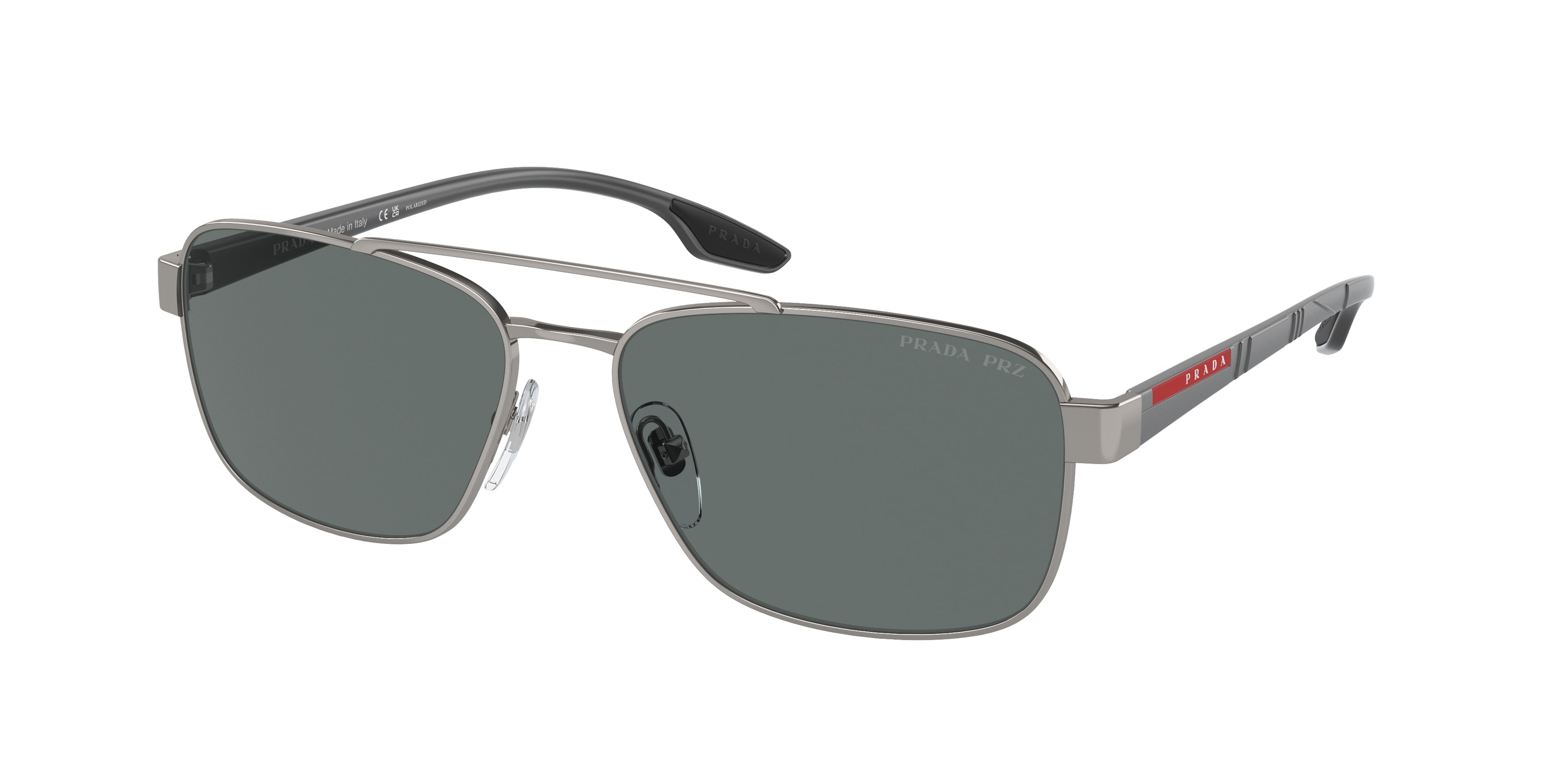 Prada Linea Rossa LIFESTYLE PS51US Pillow Sunglasses  5AV5Z1-Gunmetal 62-145-16 - Color Map Grey
