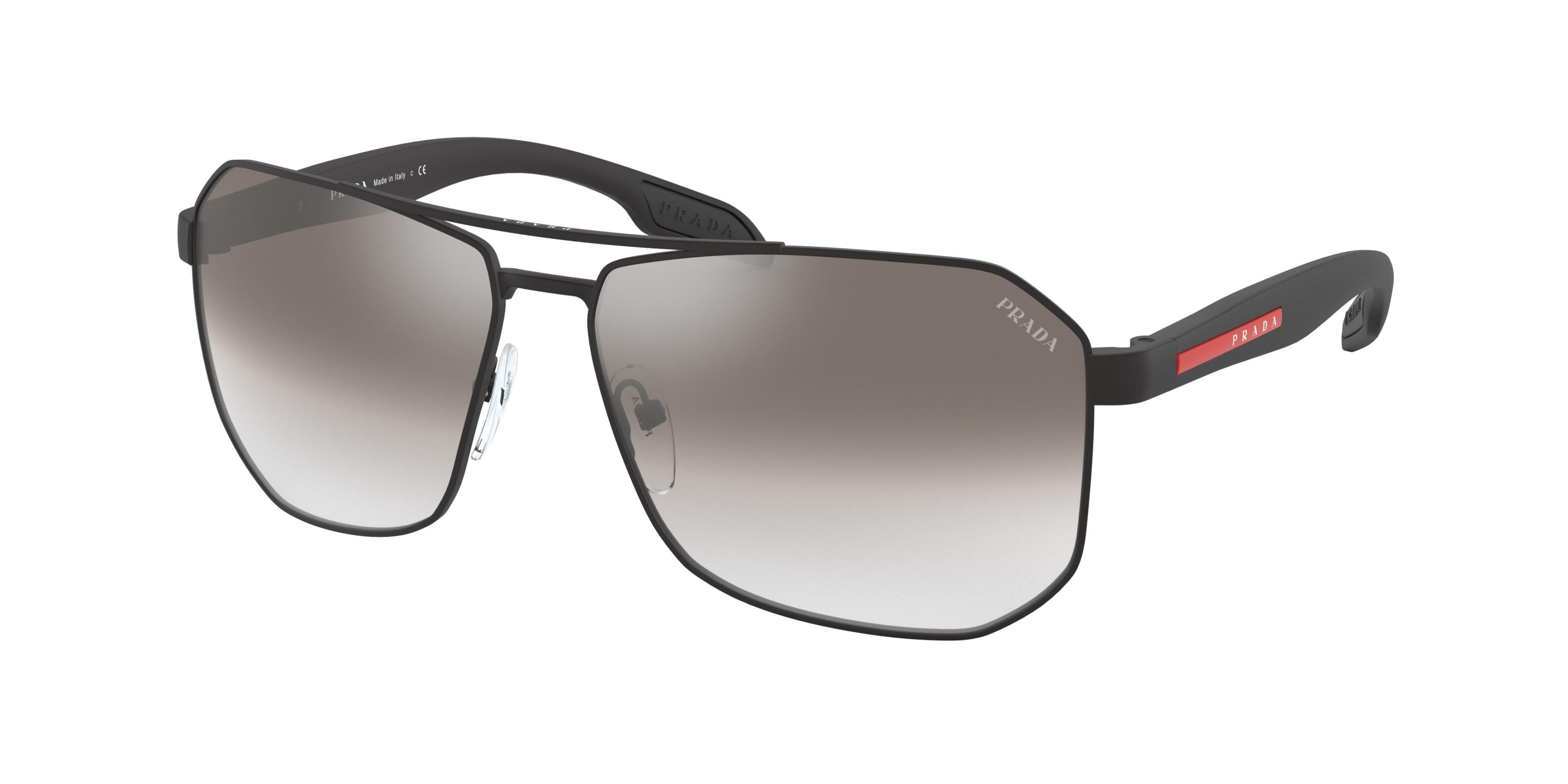 Prada Linea Rossa PS51VS Pillow Sunglasses  1BO5O0-Matte Black 62-140-14 - Color Map Black