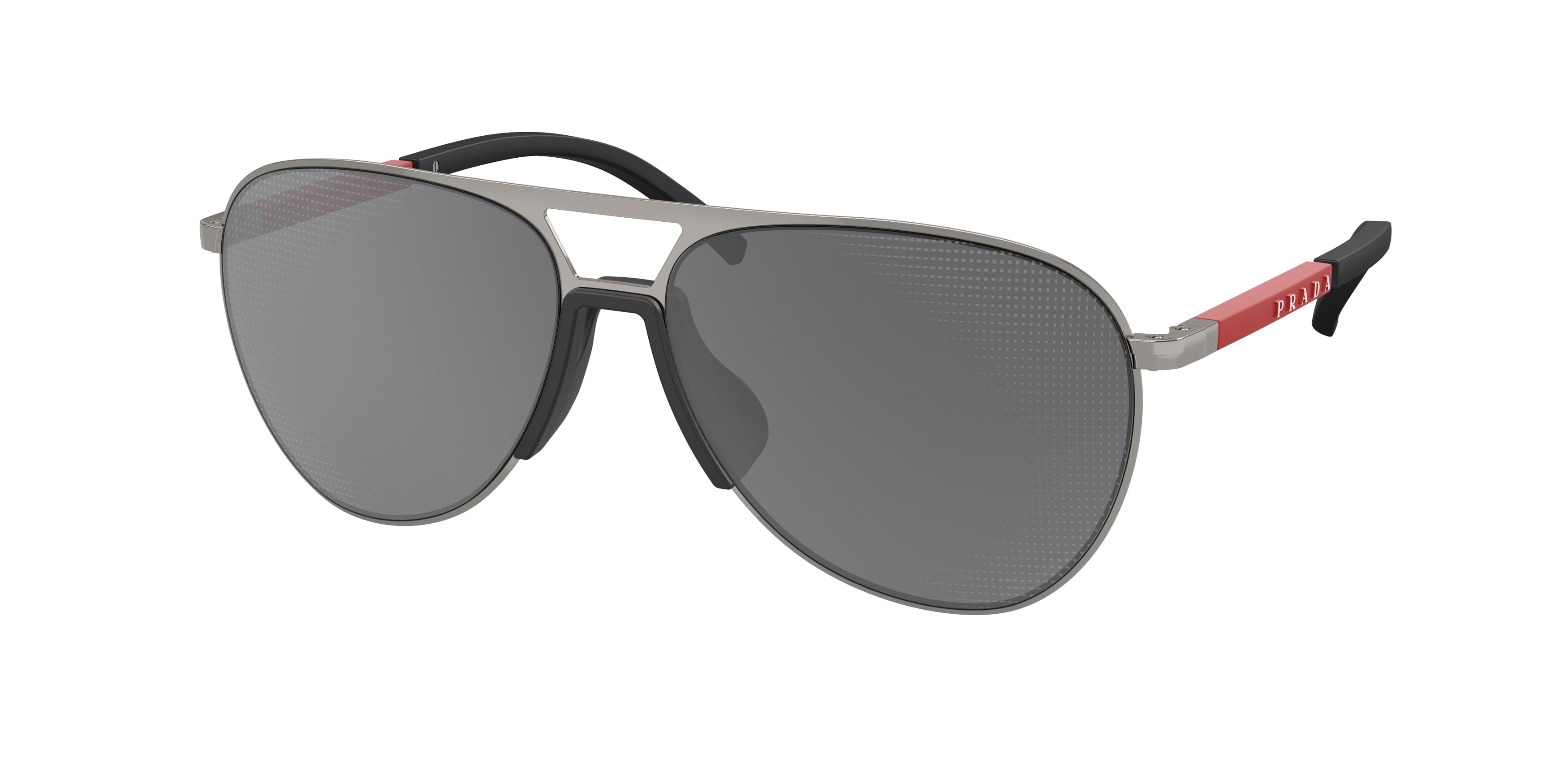 Prada Linea Rossa PS51XS Pilot Sunglasses  5AV07U-Gunmetal 58-145-15 - Color Map Grey