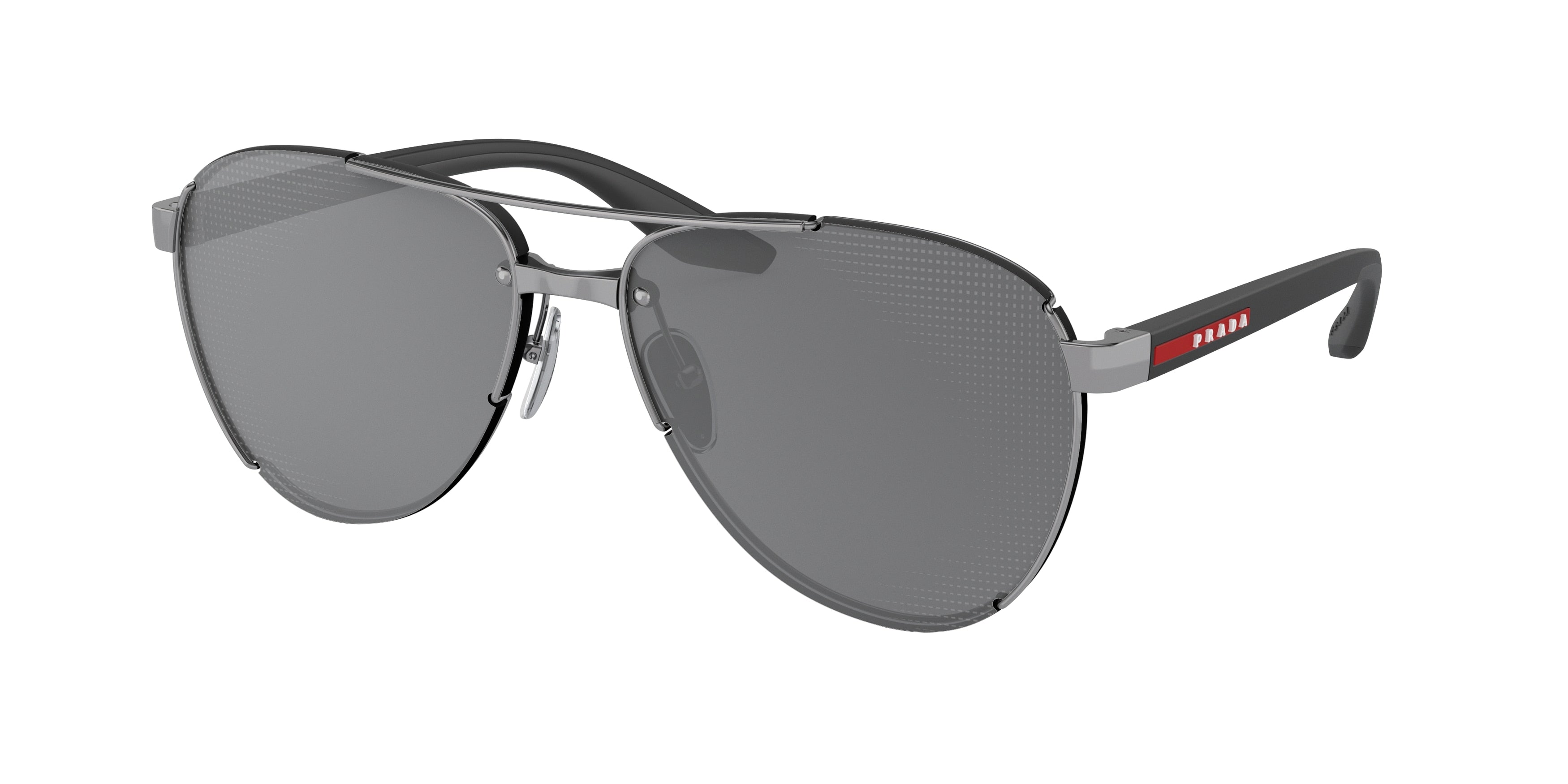 Prada Linea Rossa PS51YS Pilot Sunglasses  5AV07U-Matte Black 61-145-14 - Color Map Black