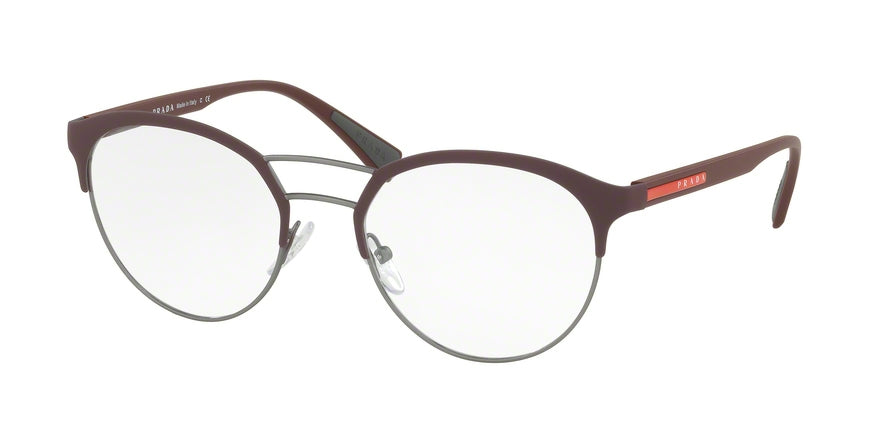 Prada Linea Rossa PS52HV Phantos Eyeglasses  VHP1O1-BORDEAUX RUBBER/GUNMETAL 50-19-140 - Color Map bordeaux