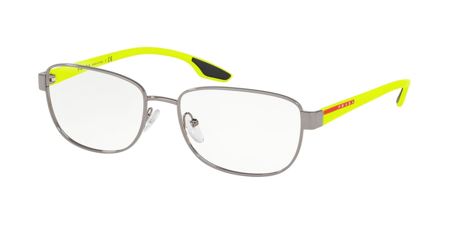Prada Linea Rossa LIFESTYLE PS52LV Pillow Eyeglasses  5AV1O1-GUNMETAL 56-17-145 - Color Map gunmetal