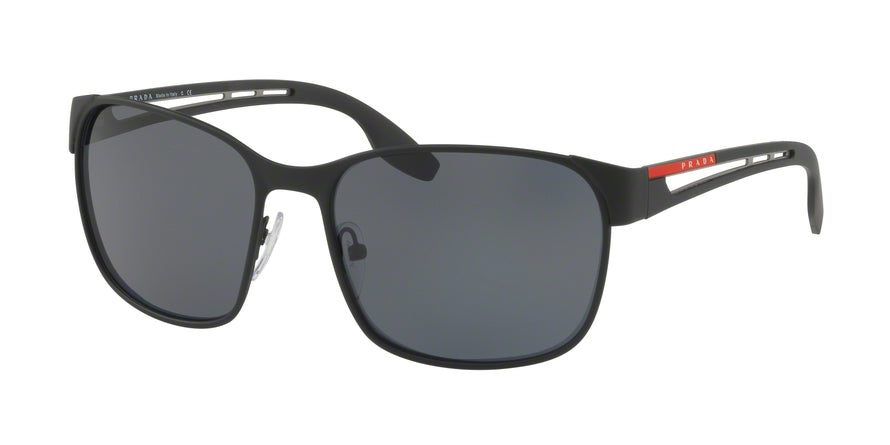 Prada Linea Rossa ACTIVE PS52TS Pillow Sunglasses  DG05S0-BLACK RUBBER 59-17-140 - Color Map black