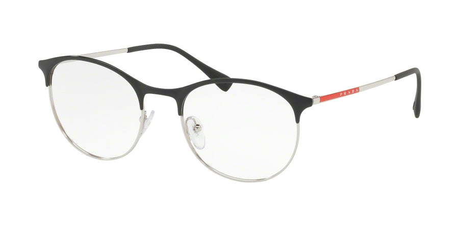 Prada Linea Rossa LIFESTYLE PS53IV Phantos Eyeglasses  GAQ1O1-TOP BLACK/SILVER 52-19-145 - Color Map black