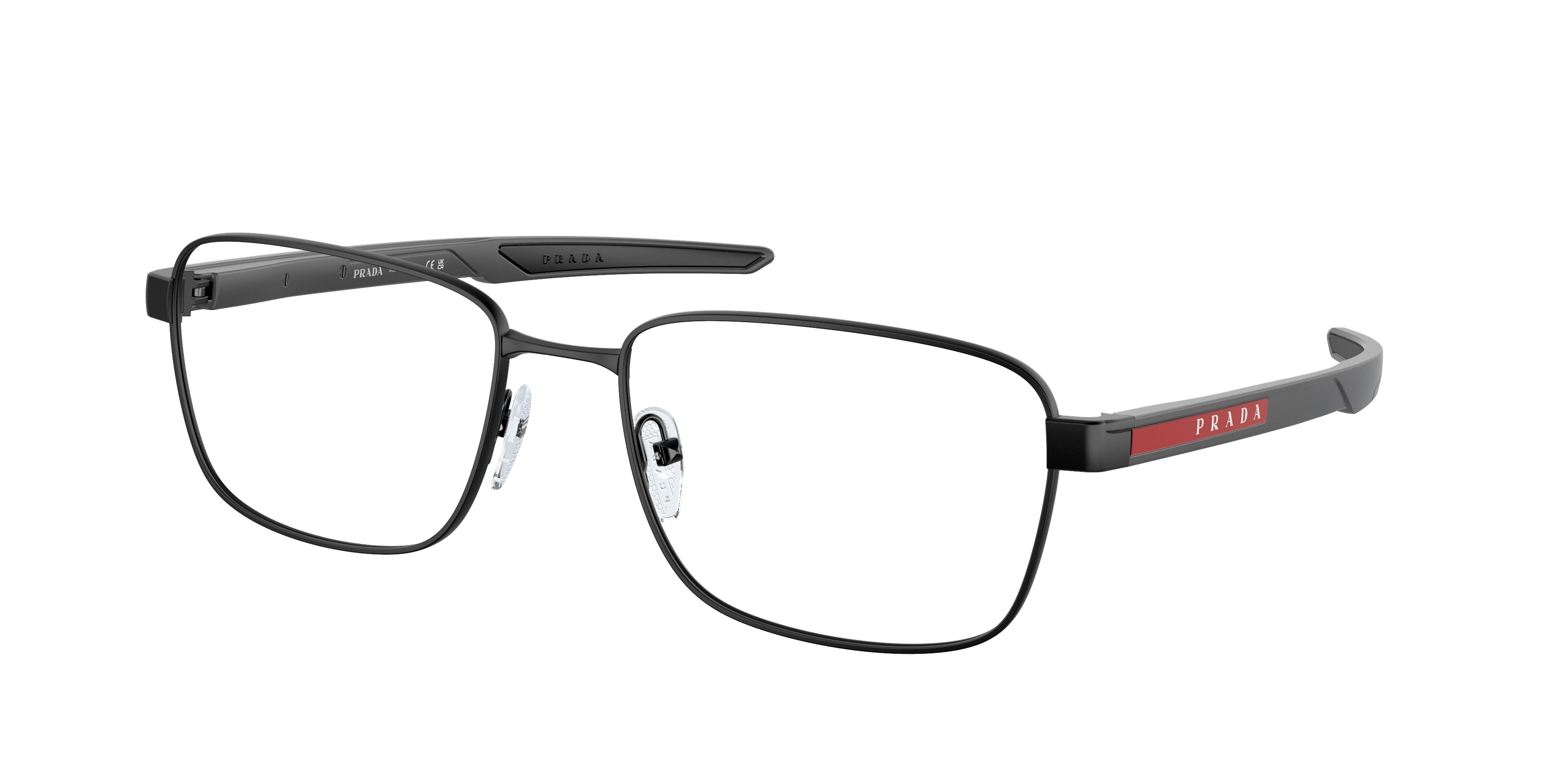 Prada Linea Rossa PS54OV Pillow Eyeglasses  1BO1O1-Matte Black 57-140-18 - Color Map Black