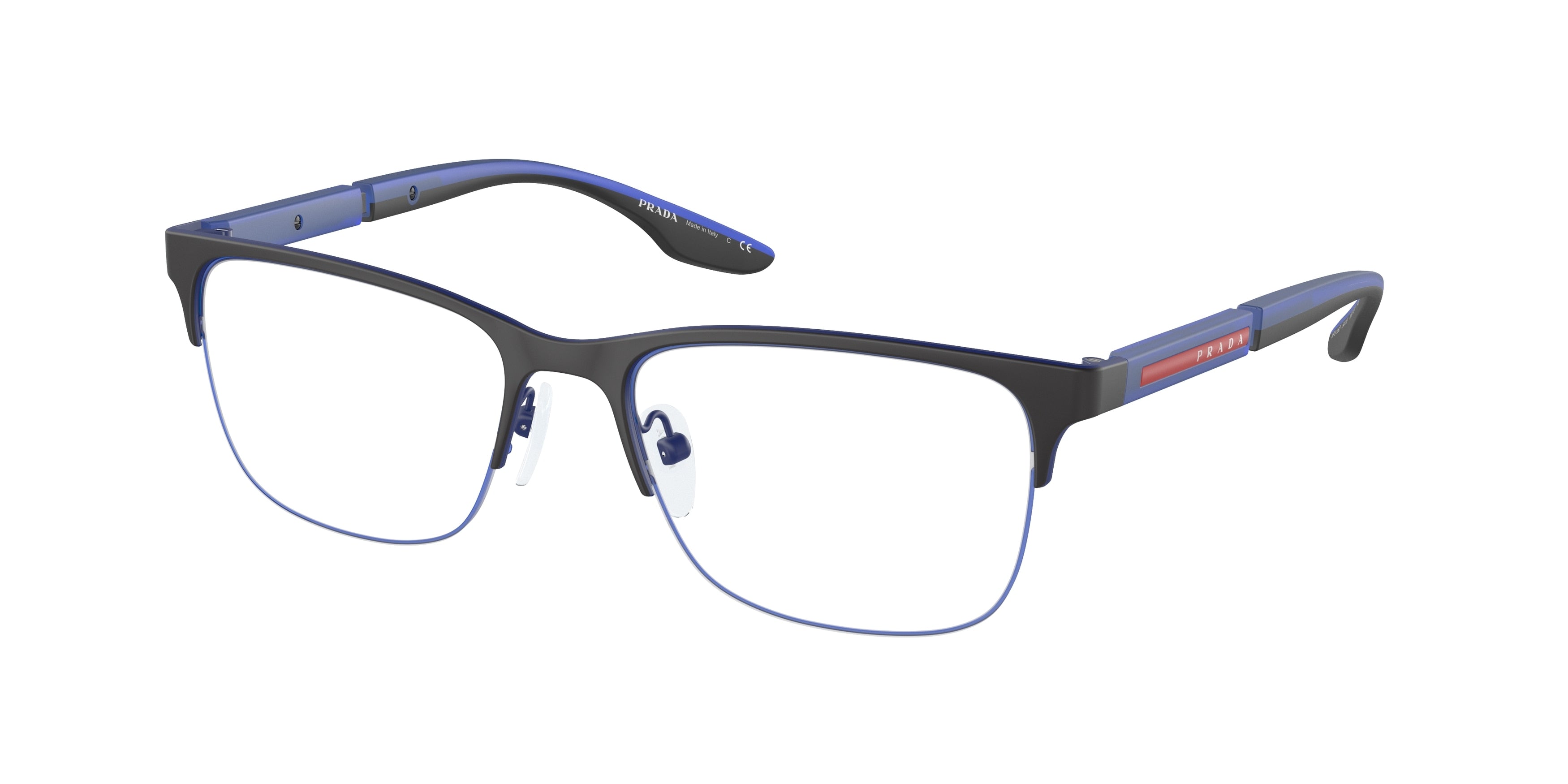 Prada Linea Rossa PS55OV Pillow Eyeglasses  16C1O1-Matte Black 54-145-18 - Color Map Black
