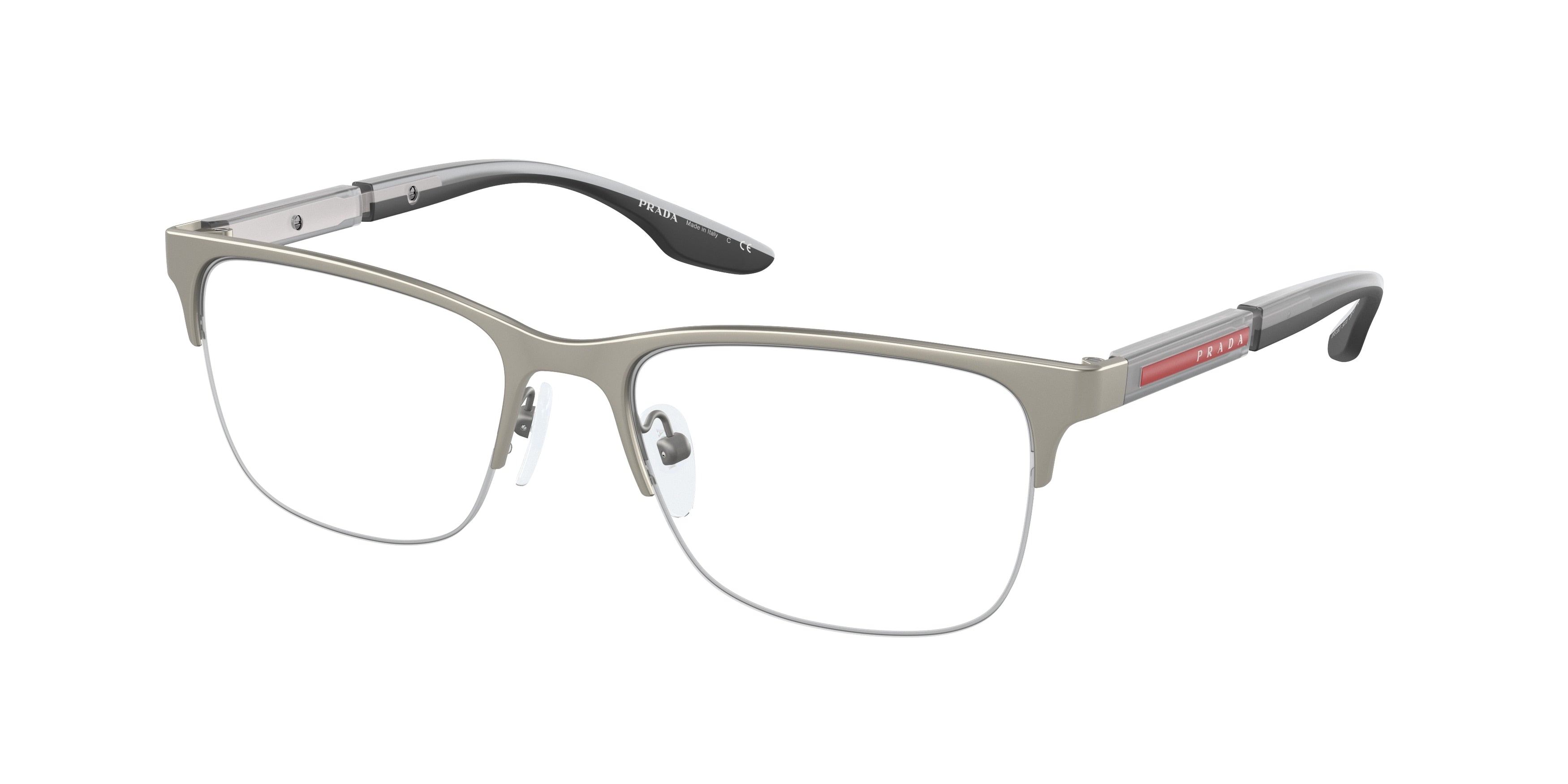 Prada Linea Rossa PS55OV Pillow Eyeglasses  DG11O1-Matte Grey 54-145-18 - Color Map Grey