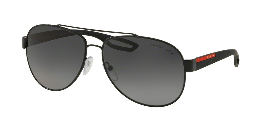 Prada Linea Rossa ACTIVE PS55QS Pilot Sunglasses  1AB5W1-BLACK 62-14-140 - Color Map black