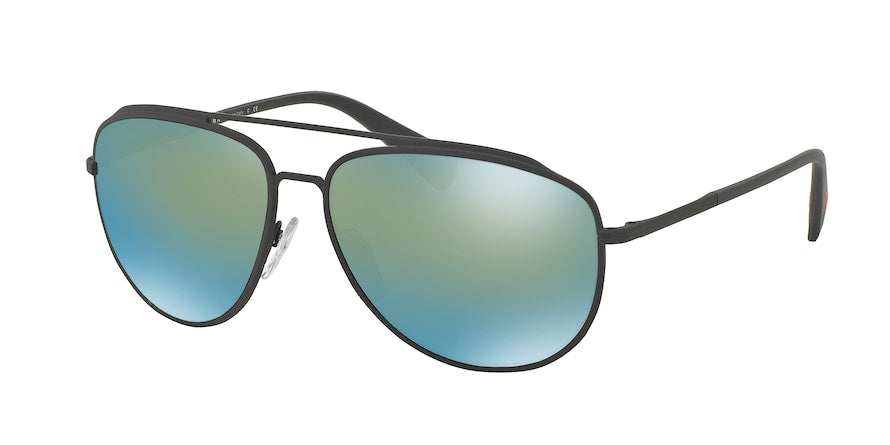 Prada Linea Rossa PS55RS Pilot Sunglasses  TIG4J2-GREY RUBBER 59-14-140 - Color Map grey