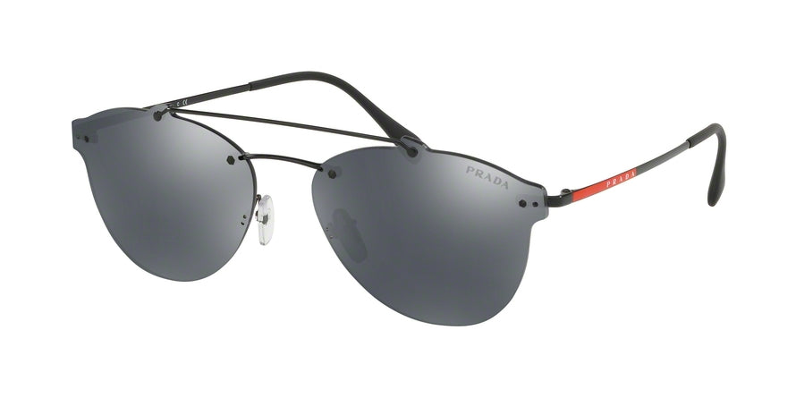 Prada Linea Rossa LIFESTYLE PS55TS Pilot Sunglasses  1AB5L0-BLACK 59-16-145 - Color Map black