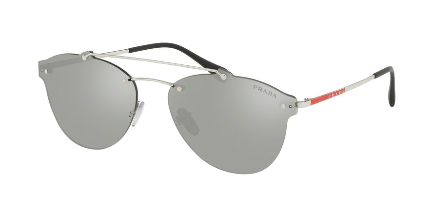 Prada Linea Rossa LIFESTYLE PS55TS Pilot Sunglasses  1BC2B0-SILVER 59-16-145 - Color Map silver