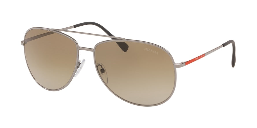 Prada Linea Rossa LIFESTYLE PS55US Pilot Sunglasses  5AV1X1-GUNMETAL 61-15-145 - Color Map gunmetal