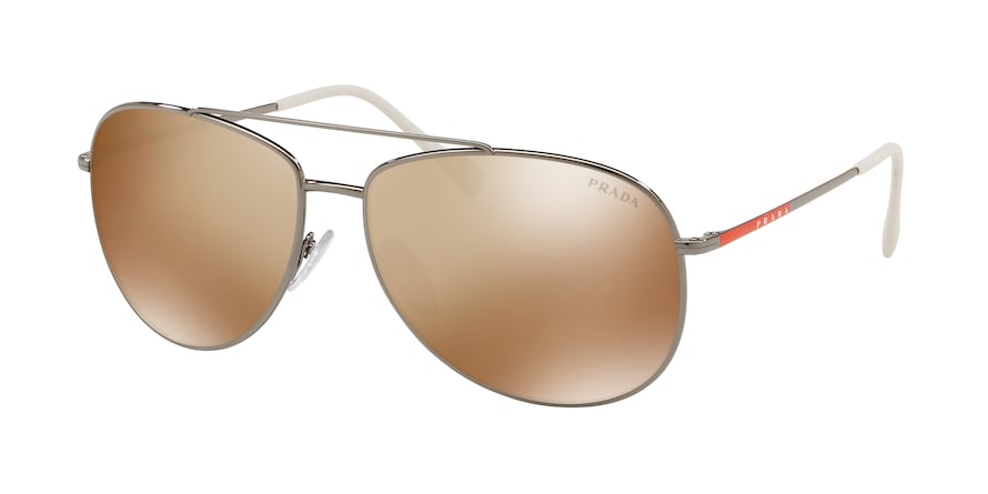 Prada Linea Rossa LIFESTYLE PS55US Pilot Sunglasses  5AVHD0-GUNMETAL 61-15-145 - Color Map gunmetal