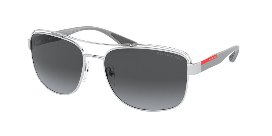 Prada Linea Rossa PS57VS Pillow Sunglasses  1BC06G-SILVER 61-17-145 - Color Map grey