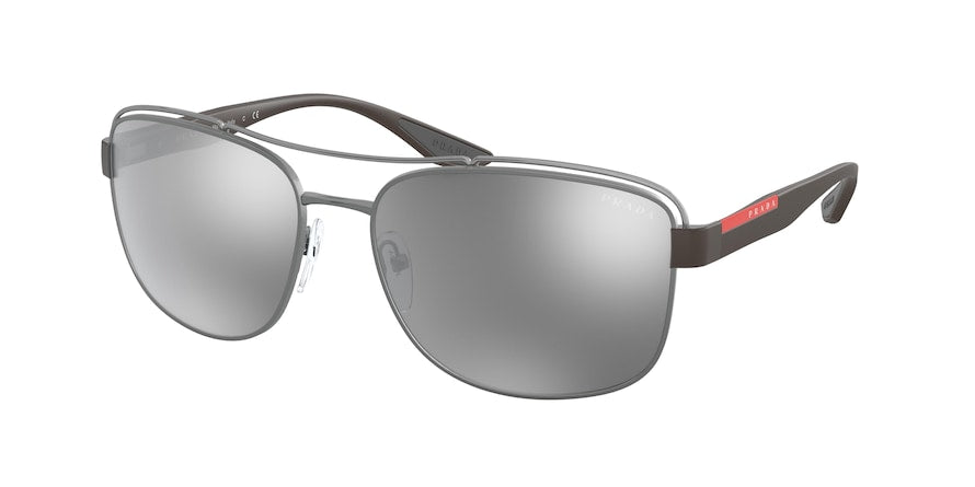 Prada Linea Rossa PS57VS Pillow Sunglasses  5AV09F-GUNMETAL 61-17-145 - Color Map gunmetal