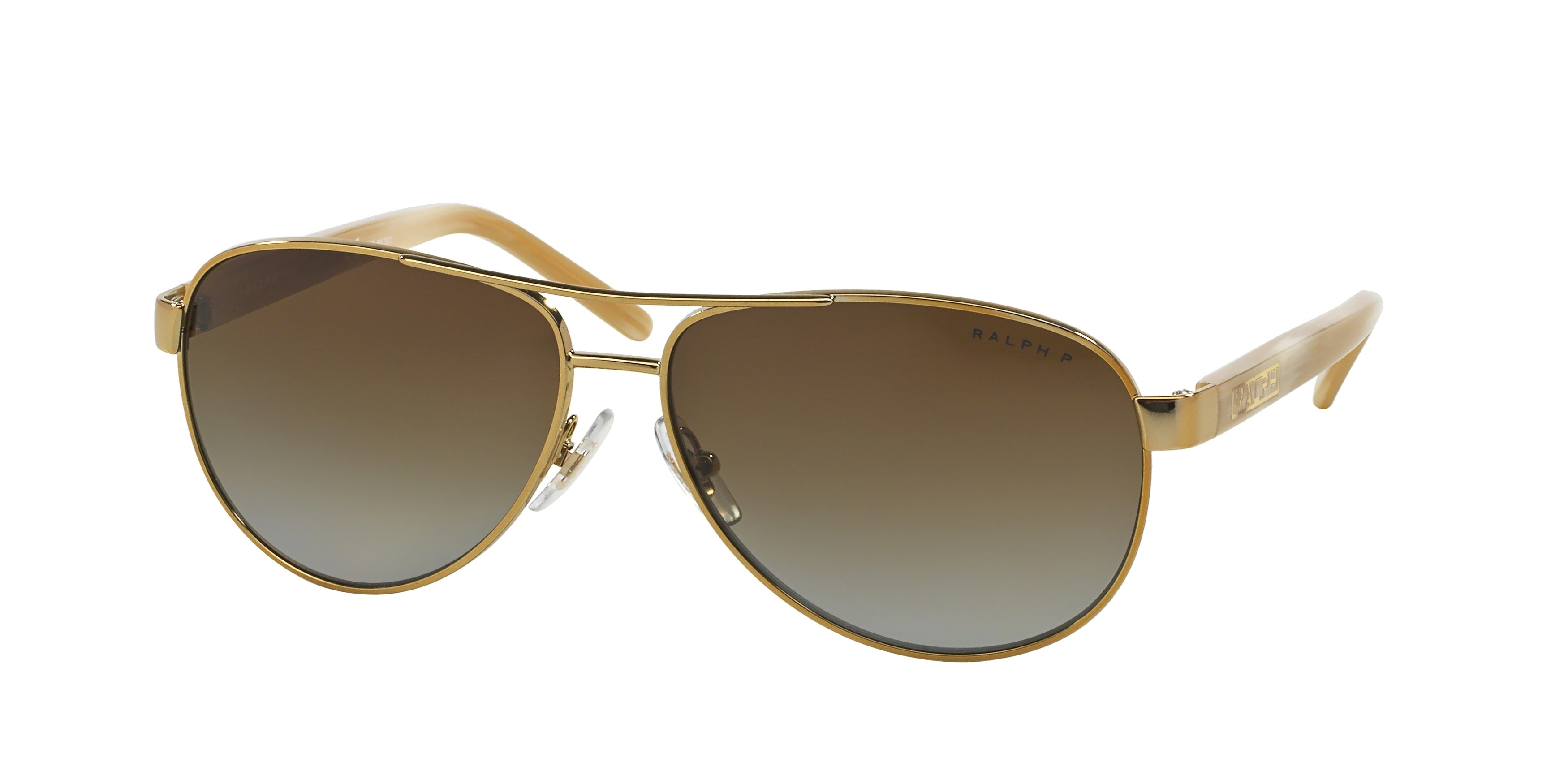 Ralph RA4004 Pilot Sunglasses  101/T5-Shiny Gold 59-130-13 - Color Map Gold