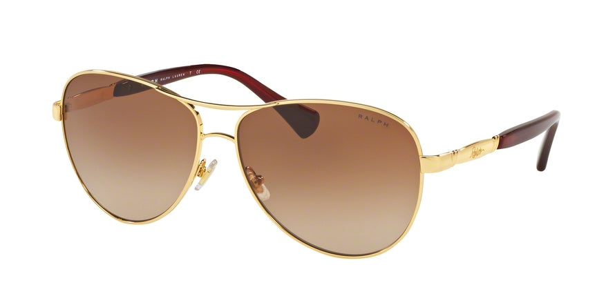 Ralph RA4117 Pilot Sunglasses  318113-LIGHT GOLD/BURGUNDY 59-13-135 - Color Map gold