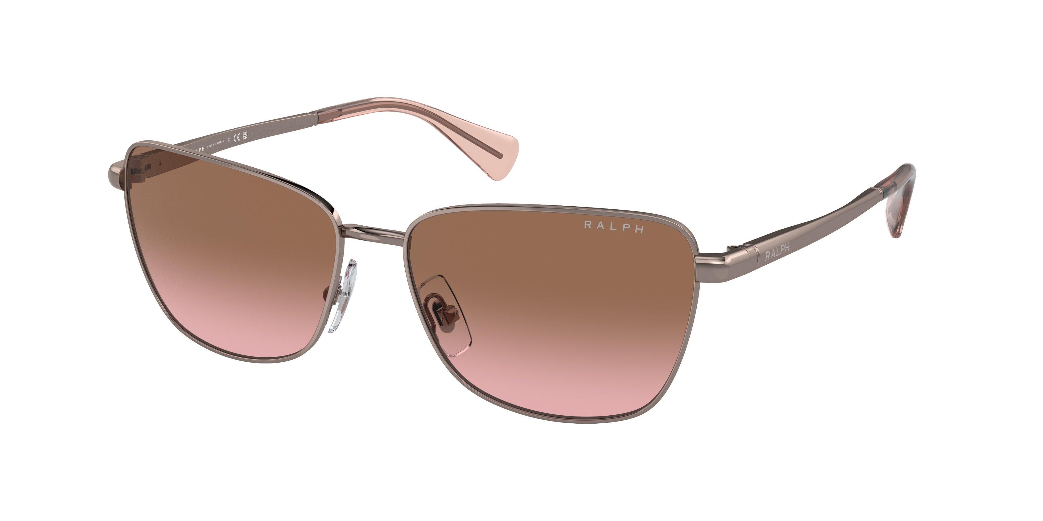 Ralph RA4143 Butterfly Sunglasses  942714-Shiny Rose Gold 57-145-15 - Color Map Gold