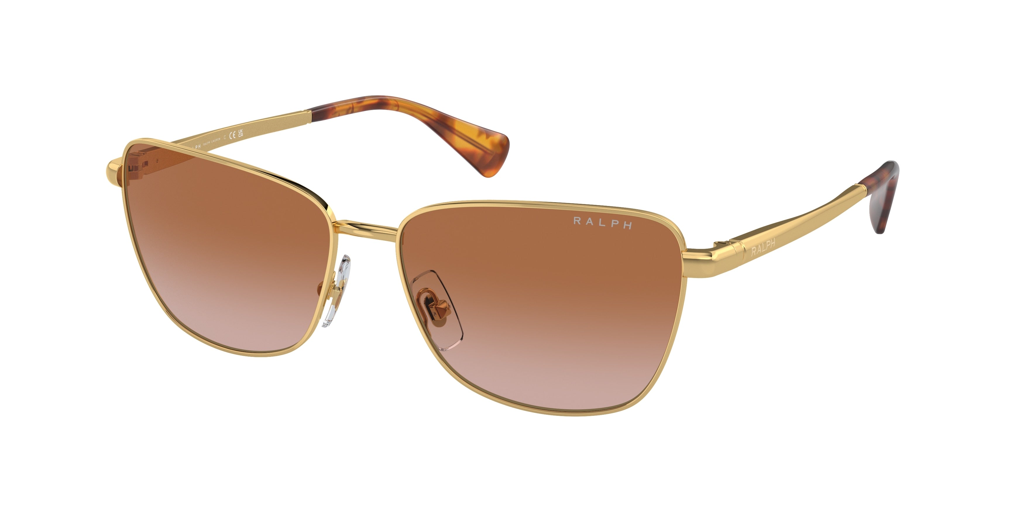Ralph RA4143 Butterfly Sunglasses  946513-Shiny Gold 57-145-15 - Color Map Gold