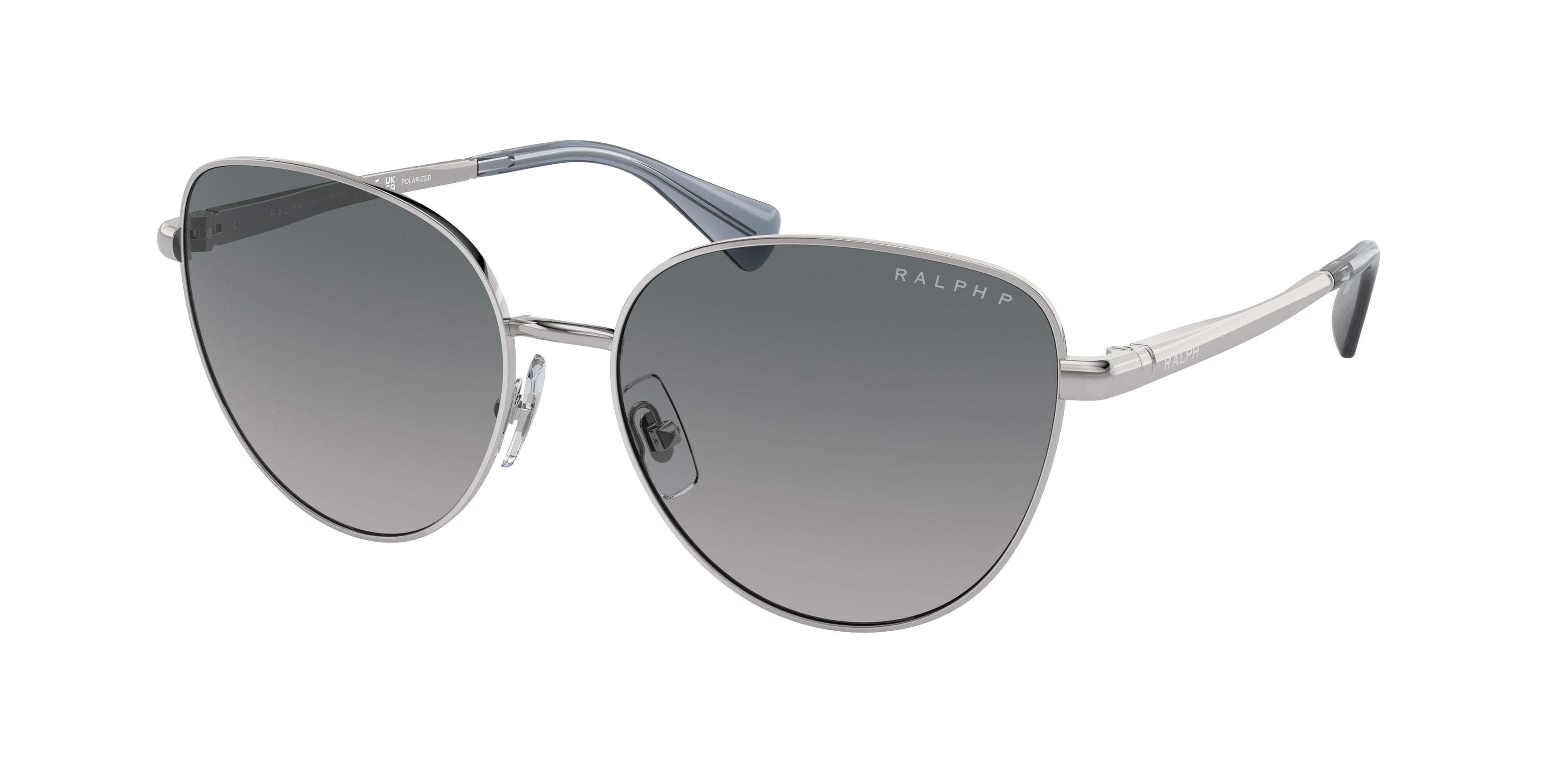 Ralph RA4144 Butterfly Sunglasses  90018S-Shiny Silver 58-145-16 - Color Map Silver