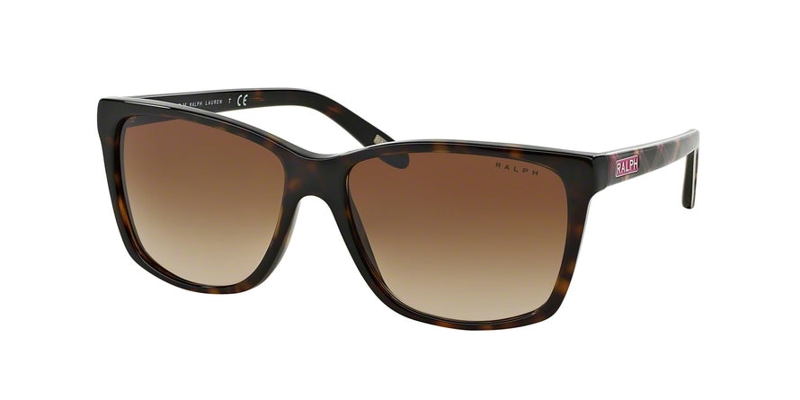 Ralph RA5141 Square Sunglasses  107213-TORT PLAID 57-15-135 - Color Map havana