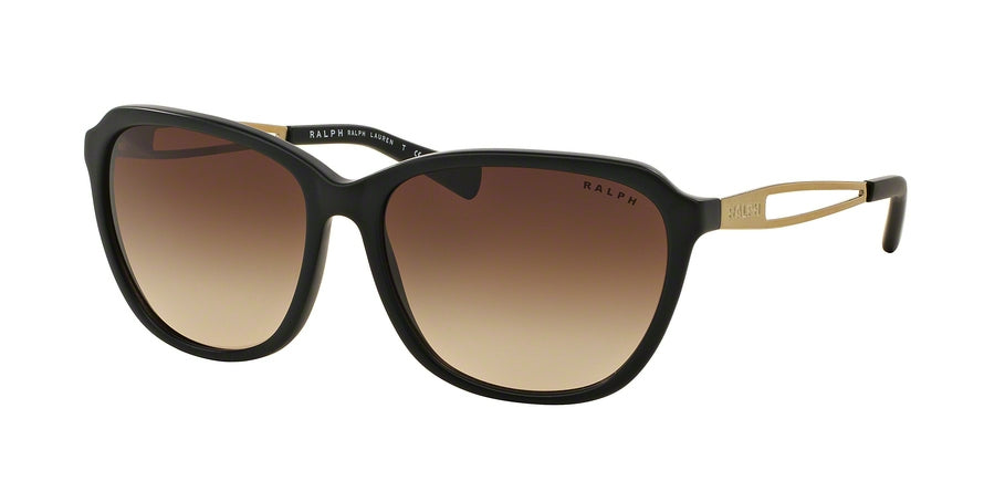 Ralph RA5199 Square Sunglasses  145113-MATTE BLACK/GOLD 57-15-135 - Color Map black