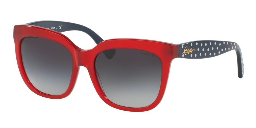 Ralph RA5213 Square Sunglasses  316111-RED/NAVY 55-17-140 - Color Map red