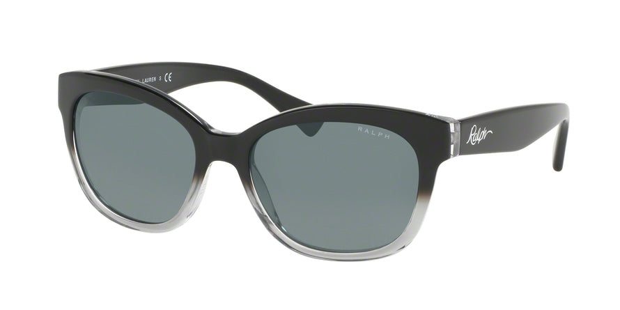 Ralph RA5218 Cat Eye Sunglasses  144887-BLACK GRADIENT/BLACK 55-17-135 - Color Map black