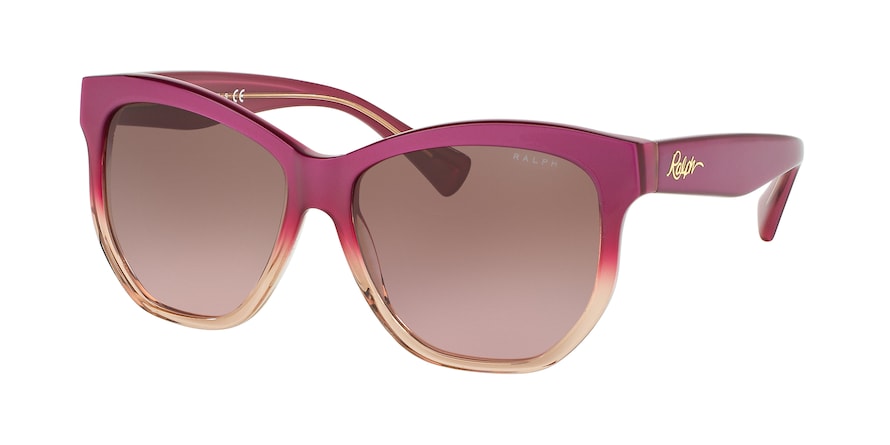 Ralph RA5219 Irregular Sunglasses  158014-PURPLE GRADIENT/PURPLE 56-15-135 - Color Map purple/reddish