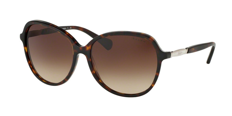 Ralph RA5220 Round Sunglasses  137813-DARK TORTOISE 57-15-135 - Color Map havana