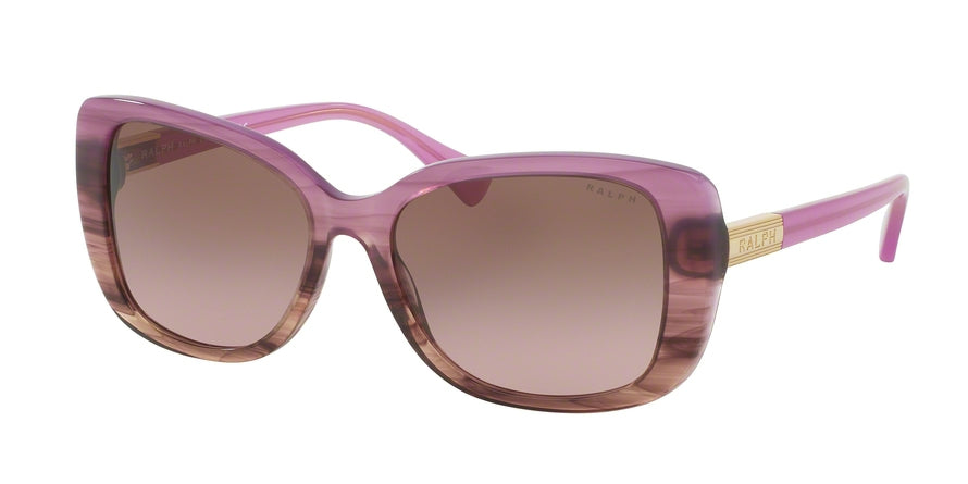 Ralph RA5223 Rectangle Sunglasses  162814-BERRY HORN GRADIENT/ BERRY HRN 57-16-140 - Color Map pink