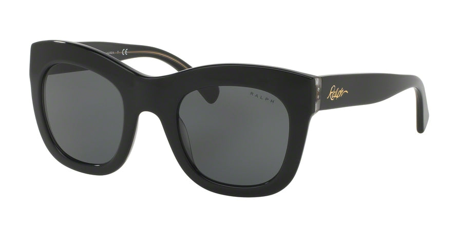 Ralph RA5225 Square Sunglasses  316387-BLACK CRYSTAL 49-24-140 - Color Map black