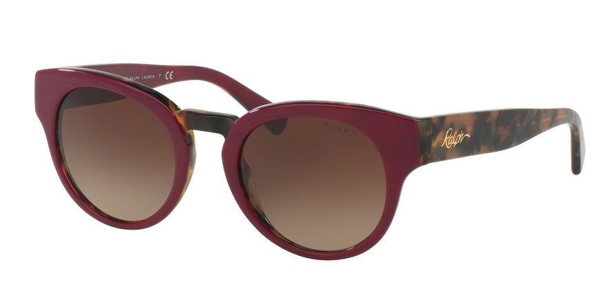 Ralph RA5227 Round Sunglasses  163213-BERRY/TORT 50-21-140 - Color Map violet