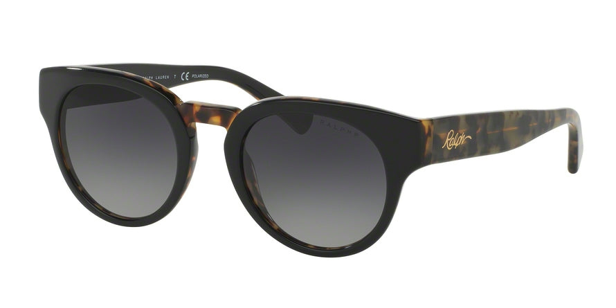 Ralph RA5227 Round Sunglasses  3164T3-BLACK/TORT 50-21-140 - Color Map black
