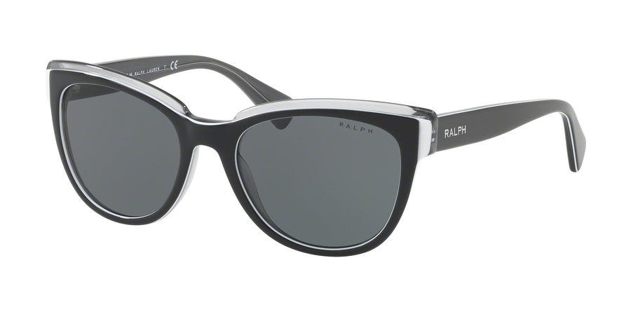 Ralph RA5230 Cat Eye Sunglasses  164687-BLACK GREY 53-18-135 - Color Map black