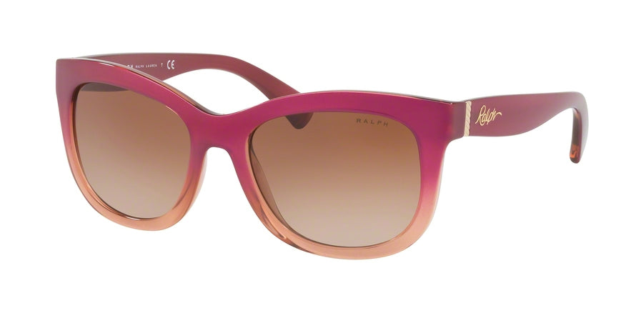 Ralph RA5234 Square Sunglasses  167713-PEARL PINK GRADIENT 53-18-140 - Color Map pink