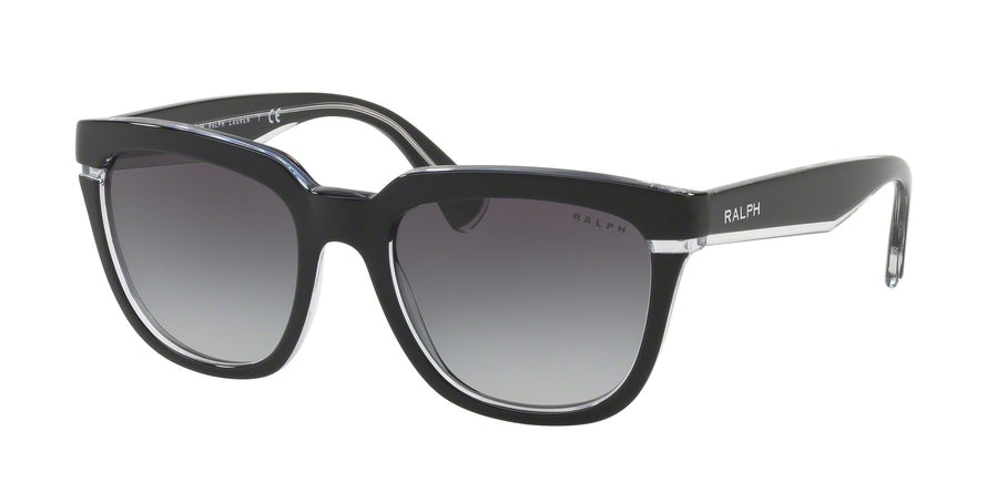 Ralph RA5237 Square Sunglasses  169511-BLACK CRYSTAL 53-19-140 - Color Map black