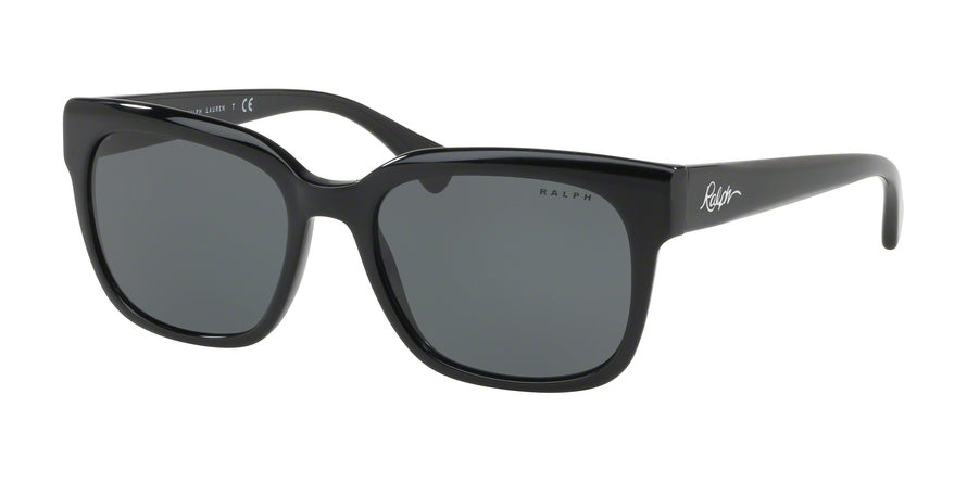 Ralph RA5240 Rectangle Sunglasses  500187-SHINY BLACK 55-18-140 - Color Map black