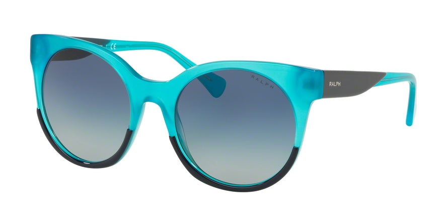 Ralph RA5246 Butterfly Sunglasses  57204L-TOP BLUE/OPAL AZURE 55-21-145 - Color Map blue