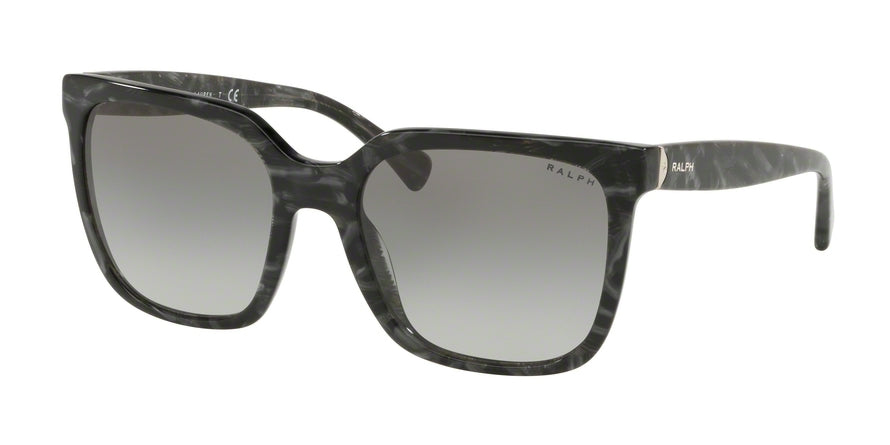 Ralph RA5251 Square Sunglasses  573611-BLACK MURBLE 57-20-140 - Color Map black