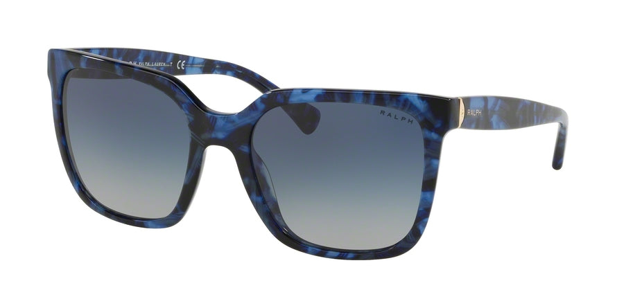 Ralph RA5251 Square Sunglasses  57374L-BLUE MURBLE 57-20-140 - Color Map blue