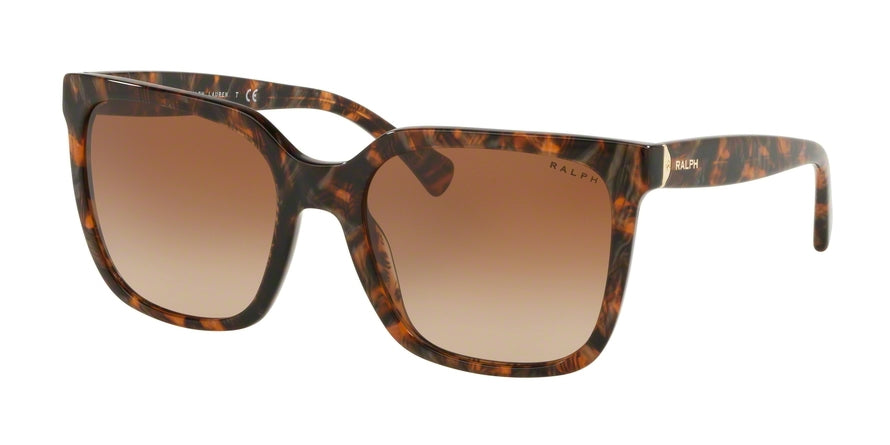 Ralph RA5251 Square Sunglasses  573813-BROWN MURBLE 57-20-140 - Color Map brown